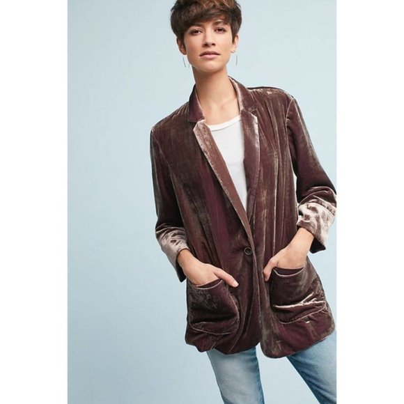 Anthropologie Jackets & Blazers - NWOT Anthropologie Cartonnier velvet blazer